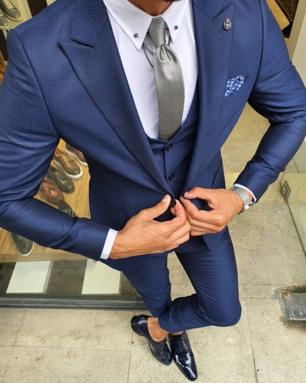 Aysoti Sax Slim Fit Suit