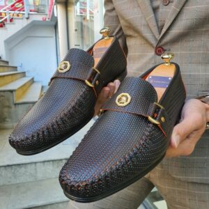 Aysoti Opallac Brown Buckle Loafer