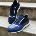 Bellfast Aysoti Navy Blue Mid-Top Sneakers