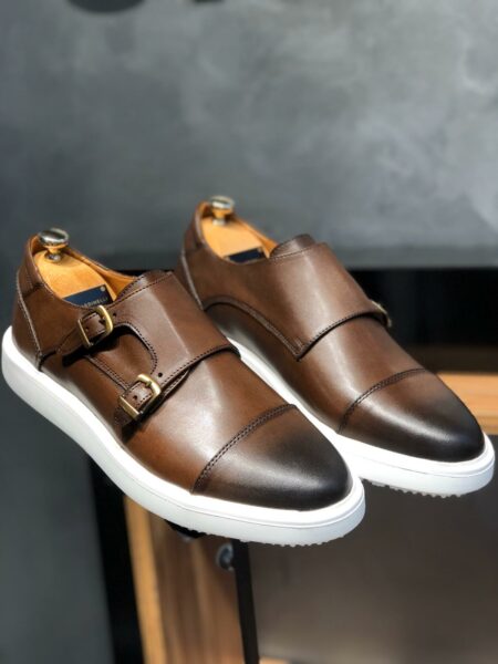 Sardinelli Monk Brown Shoes - Aysotiman