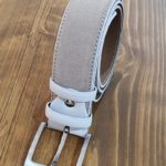 Aysoti Beige Suede Leather Belt