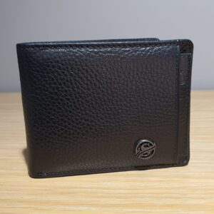 Aysoti Black Leather Wallet
