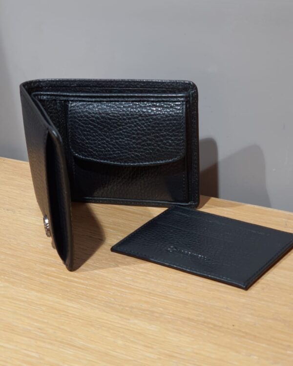 Aysoti Black Leather Wallet