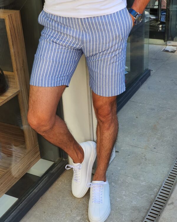Aysoti Blue Slim Fit Shorts