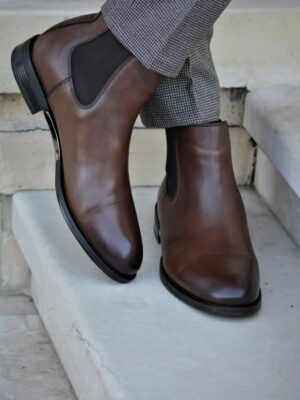 Aysoti Madeira Brown Chelsea Boots