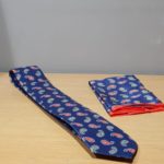 Aysoti Faye Navy Blue Paisley Neck Tie
