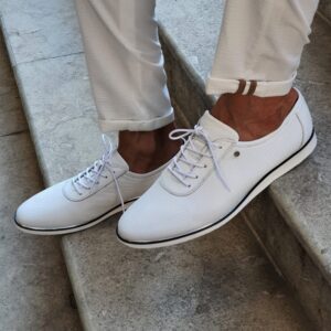 Aysoti Fayetteville White Low-Top Sneakers