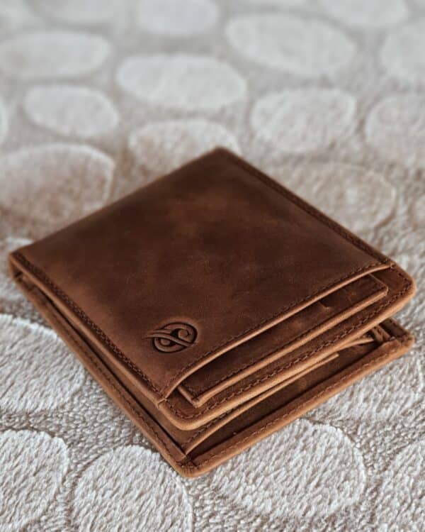 Aysoti Raleigh Tan Leather Wallet