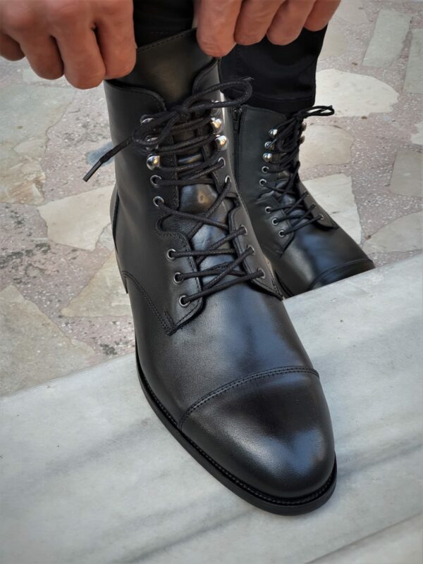 Aysoti Marvee Black Laced Boots