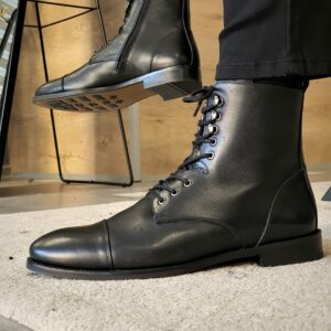Aysoti Marvee Black Laced Boots