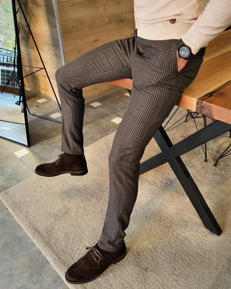 Slim Fit Formal Trousers - Buy Slim Fit Formal Trousers online in India