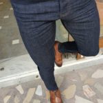 Brandon Navy Blue Slim Fit Lycra Jeans