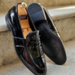 Aysoti Black Buckle Loafers