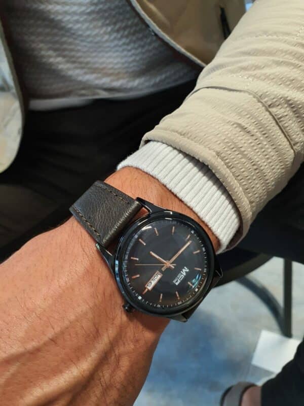 Aysoti Casba Brown Automatic Round Wrist Watch