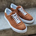 Aysoti Lehi Cinnamon Mid-Top Suede Sneaker