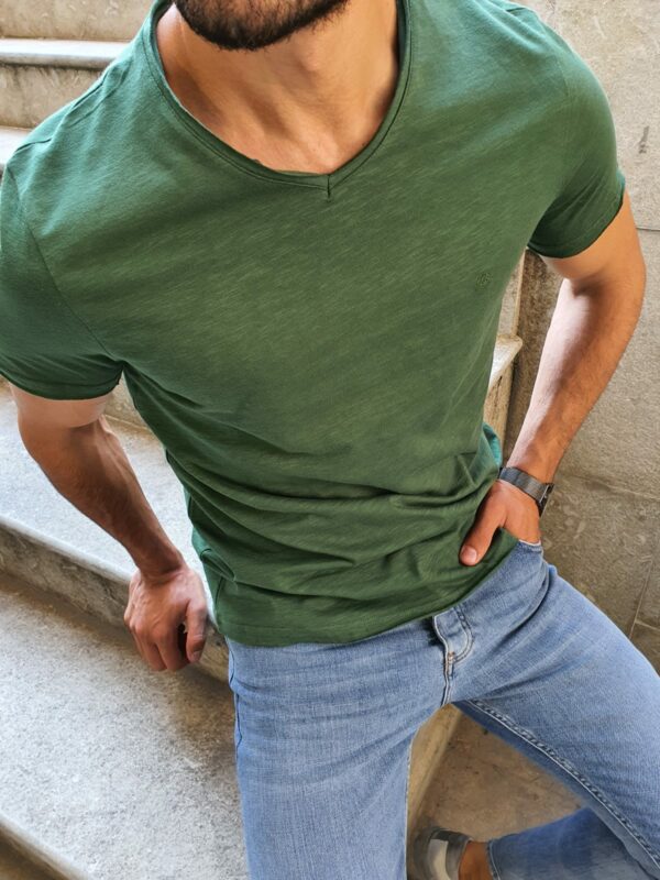 Aysoti Green Slim Fit T-Shirt