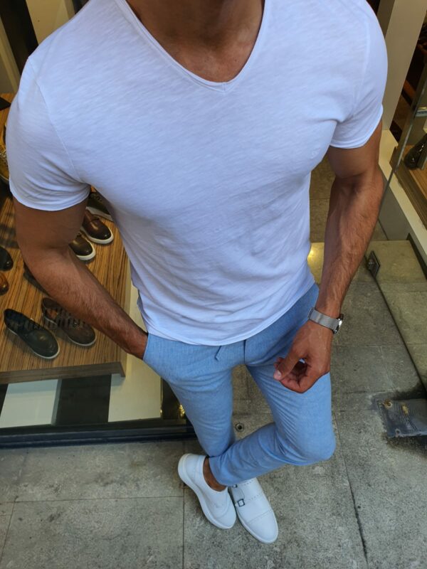 Aysoti White Slim Fit T-Shirt