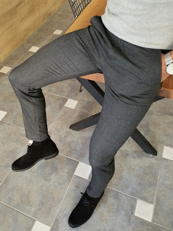 Aysoti Novak Black Slim Fit Cotton Pants