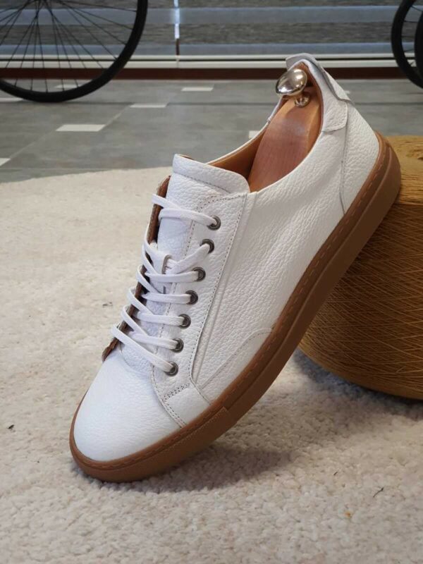 Aysoti Darlington White Low-Top Sneakers