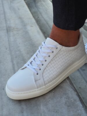Aysoti Milford White Low-Top Sneakers