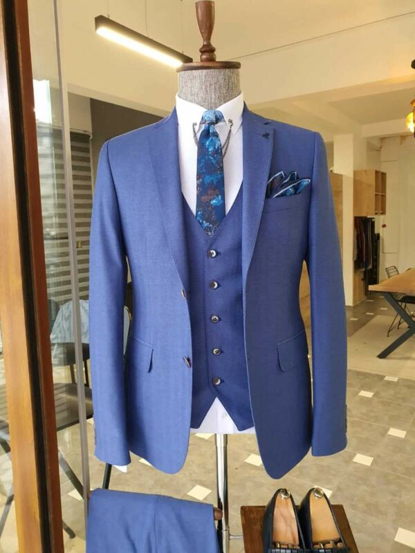 Aysoti Walter Blue Slim Fit Suit