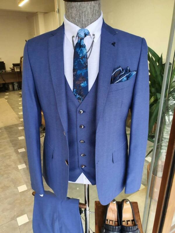 Aysoti Walter Blue Slim Fit Suit