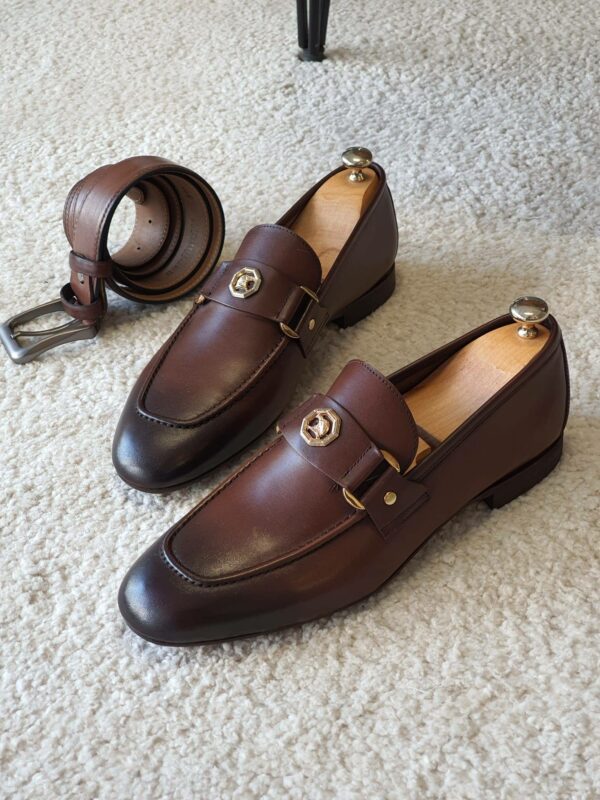 Aysoti Durham Brown Penny Loafers