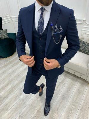 Navy Blue Slim Fit Suit
