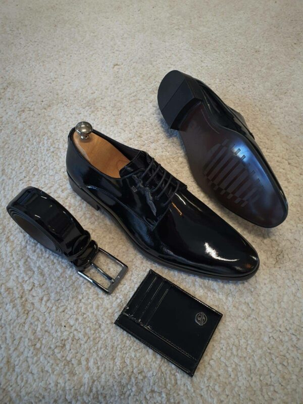 Black Patent Leather Derby