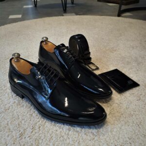 Black Patent Leather Derby