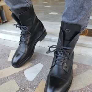Aysoti Sohillsfort Black Cap Toe Boots
