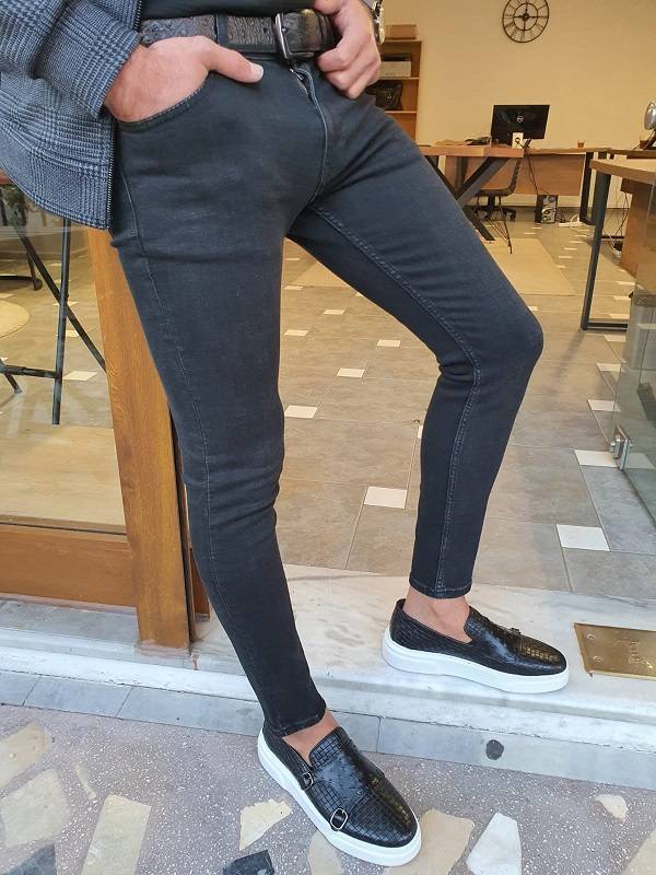 Black Slim Fit Lycra Jeans