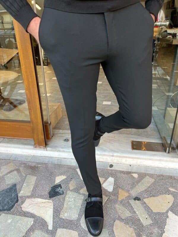 Aysoti Farndale Black Slim Fit Pants