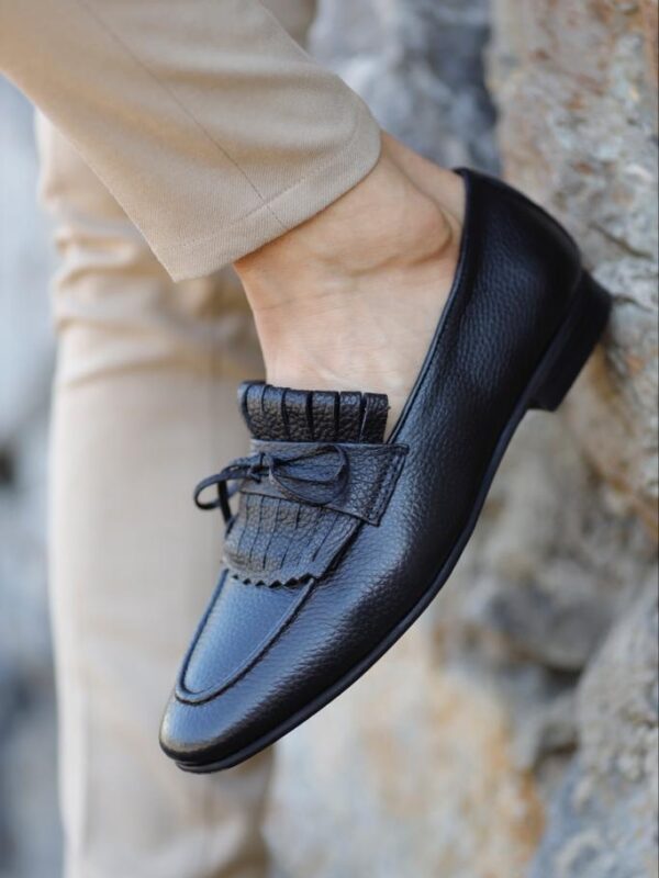 Black Kilt Loafers