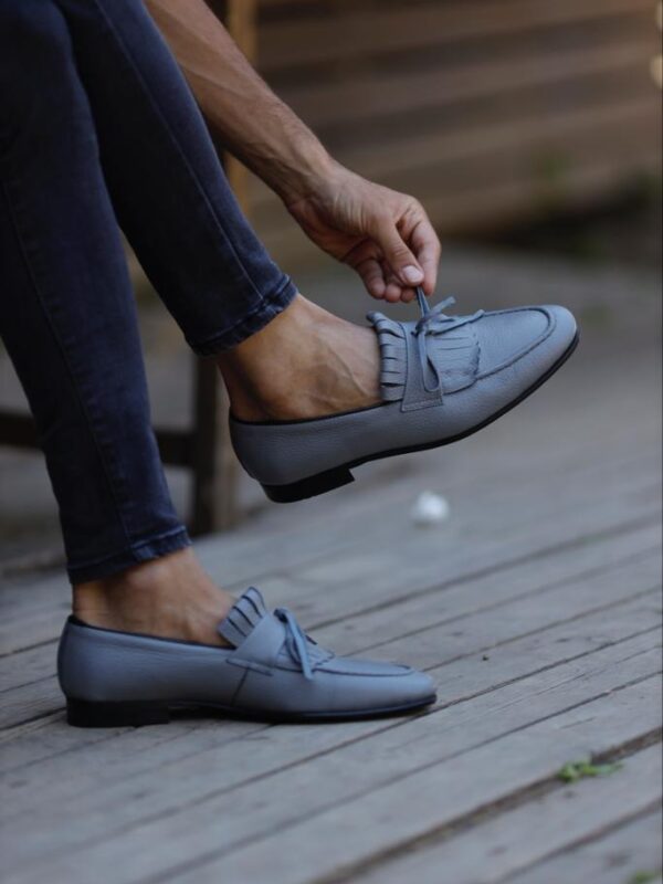 Gray Kilt Loafers