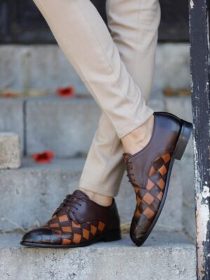 Aysoti Nonsert Tan Brown Laced Derby