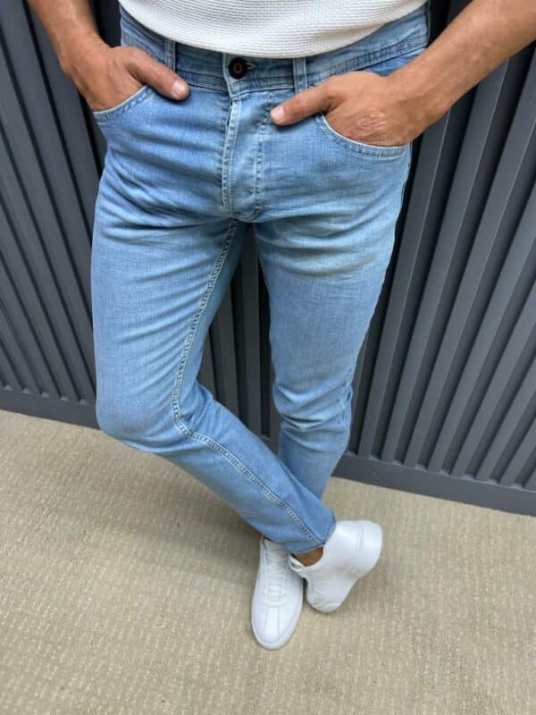 Aysoti Tefax Blue Slim Fit Jeans