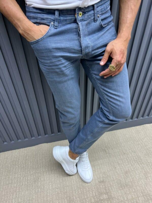 Aysoti Tefax Navy Blue Slim Fit Jeans