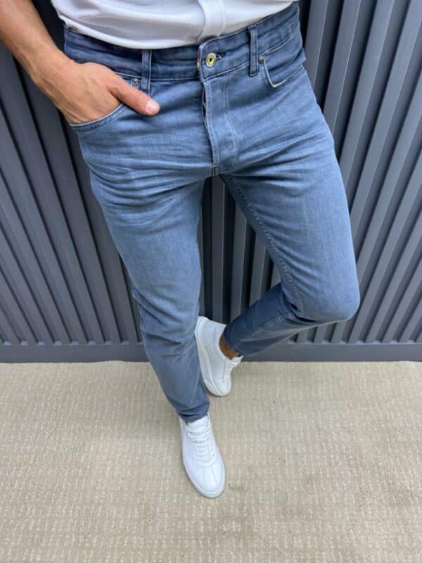 Aysoti Tefax Navy Blue Slim Fit Jeans