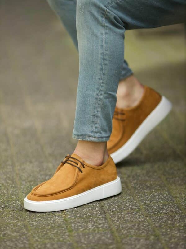 Aysoti Dale Tan Laced Slip-On Shoes