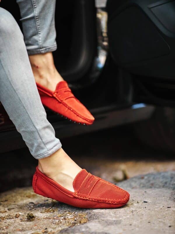 Aysoti Mallow Rust Brown Driving Loafers