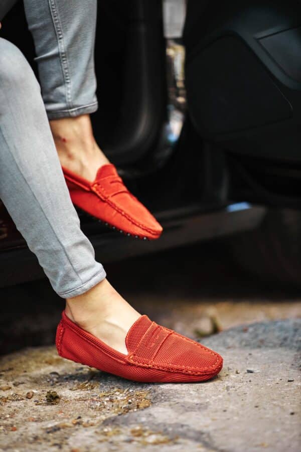 Aysoti Mallow Rust Brown Driving Loafers