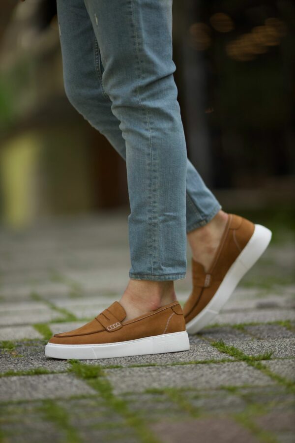 Aysoti Mallow Tan Penny Loafers