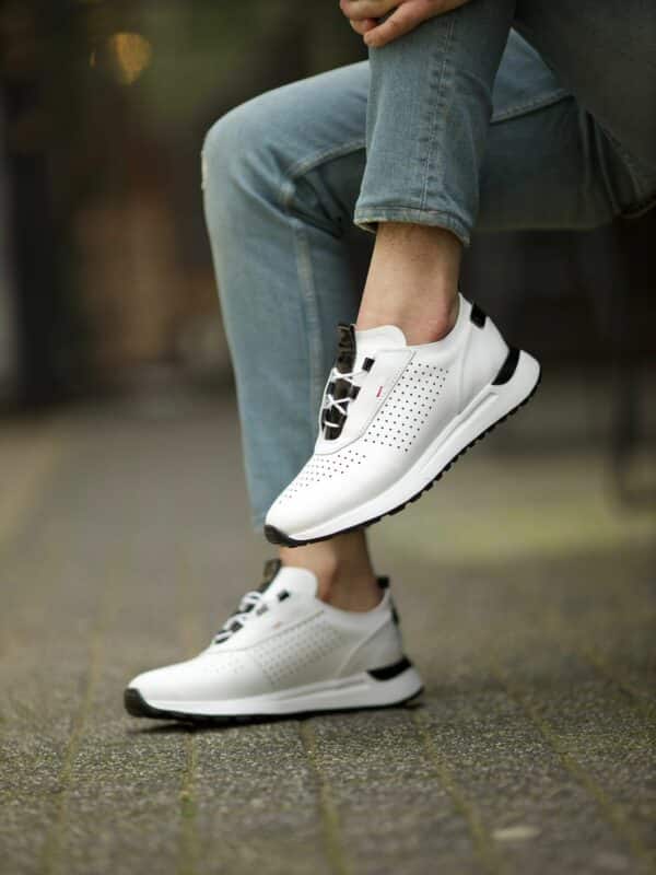 Aysoti Azalea White Laced High Top Sneakers