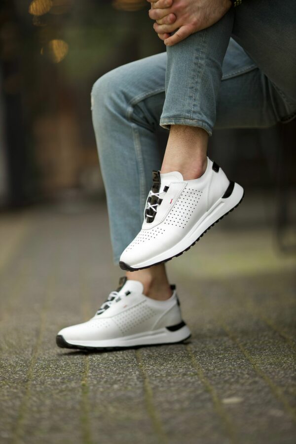 Aysoti Azalea White Laced High Top Sneakers