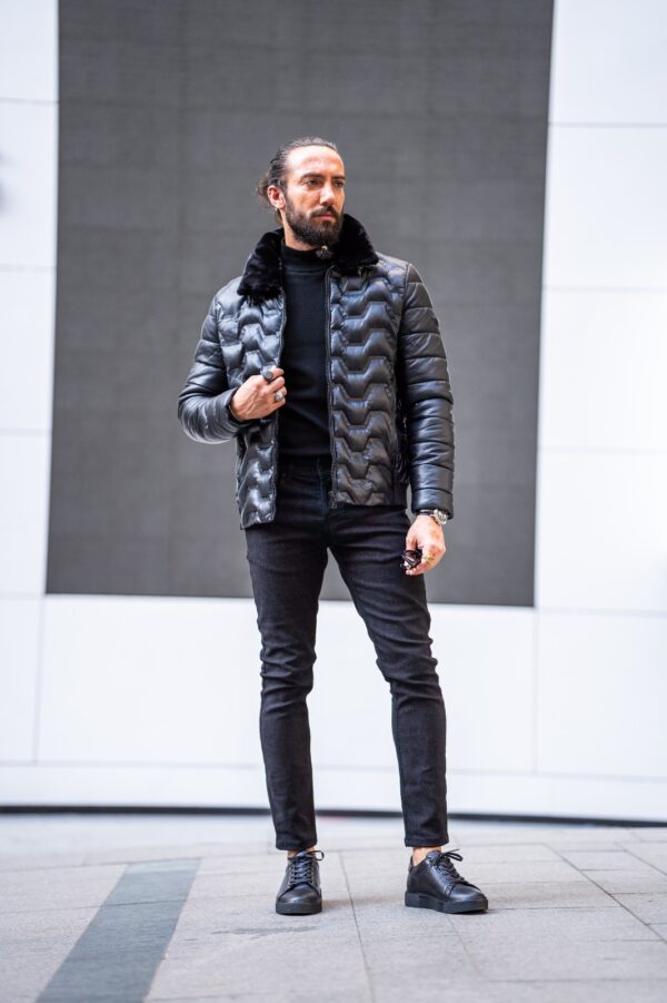 Millbrook Black Slim Fit Fur Jacket