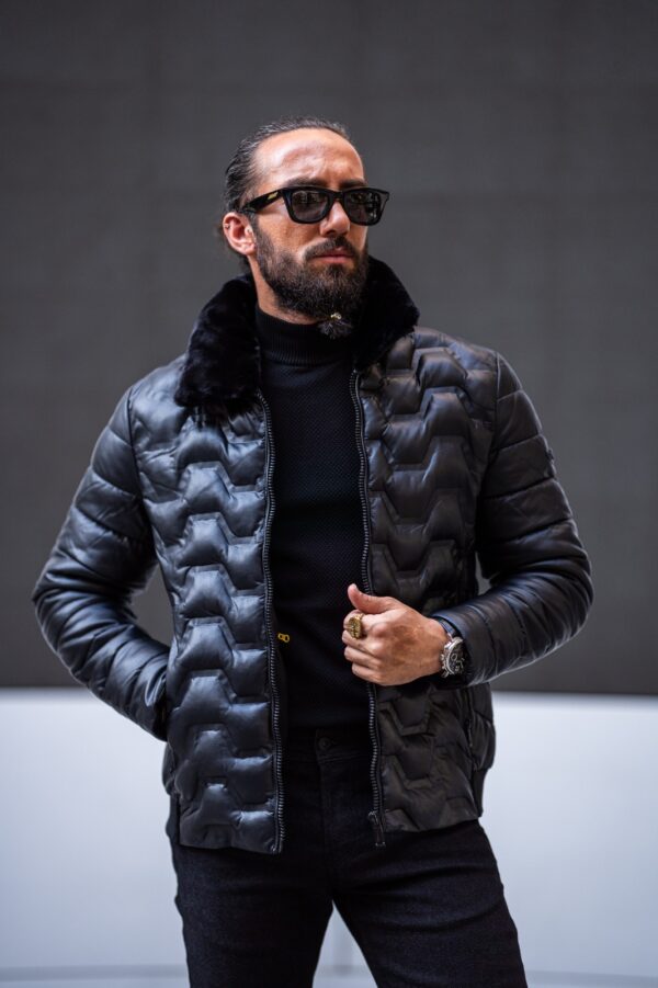 Millbrook Black Slim Fit Fur Jacket